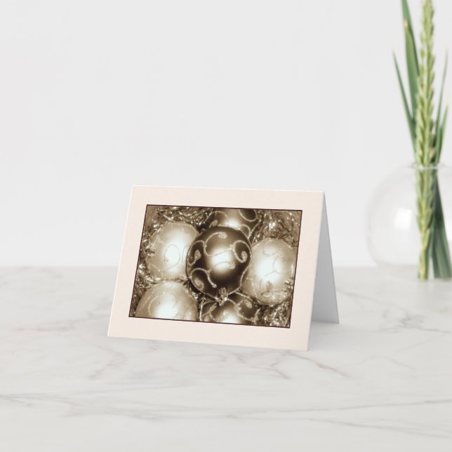 Carte de vacances 'Bronze Sparkle' - Beauté/ Joie (Devant)