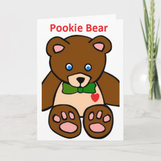 Carte de vacances Carte de Pookie Bear