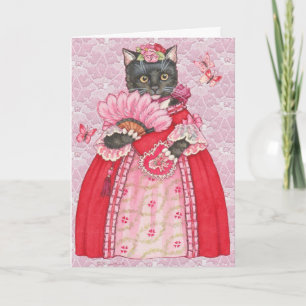 Carte de vacances Cat Princess Valentine