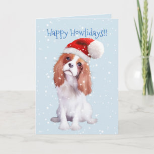 Carte de vacances Cavalier King Charles Spaniel