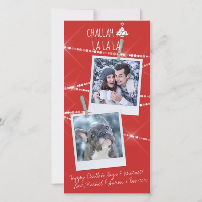 Carte de vacances Challah Days Hanoukka 2-Photo |  (Devant)