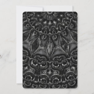 Carte de vacances Charcoal Mandala