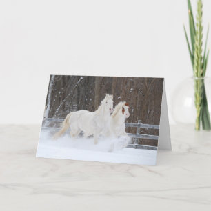 Carte de vacances Cheval Running