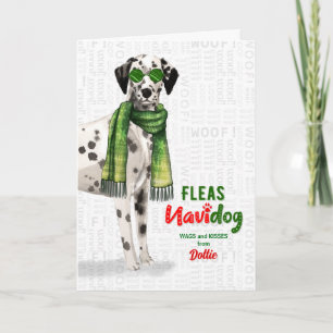 Carte de vacances Chien Dalmatien Fleas NaviDOG
