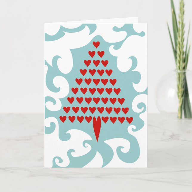 Carte de vacances Christmas Love Tree (Devant)