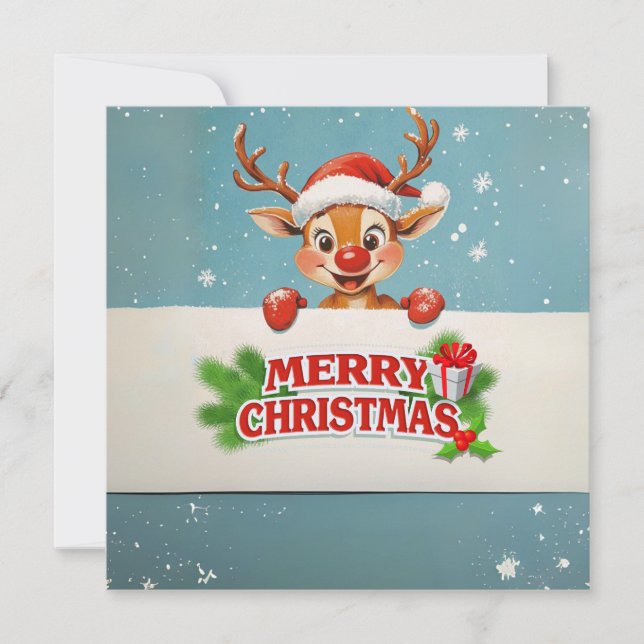 Carte de vacances Christmas Reindeer (Devant)