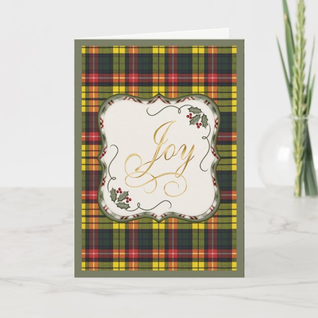 Carte de vacances Clan Buchanan Tartan (Devant)