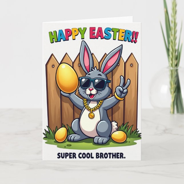 Carte de vacances Cool Bunny (Devant)