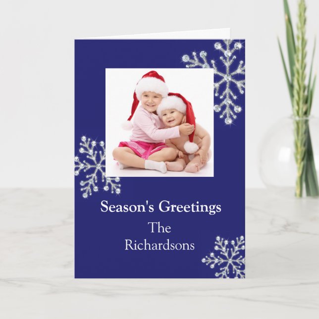 Carte de vacances Crystal Snowflake (Devant)