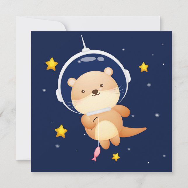 Carte de vacances Cute Otter (Devant)