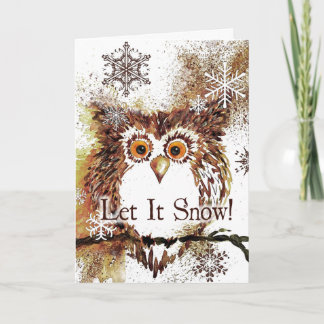 Carte de vacances Cute Owl