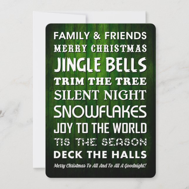 CARTE DE VACANCES D'ART DE NOËL (Devant)