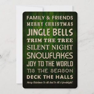 CARTE DE VACANCES D'ART DE NOËL