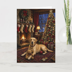 Carte de vacances de Buddy le Labrador Retriever j