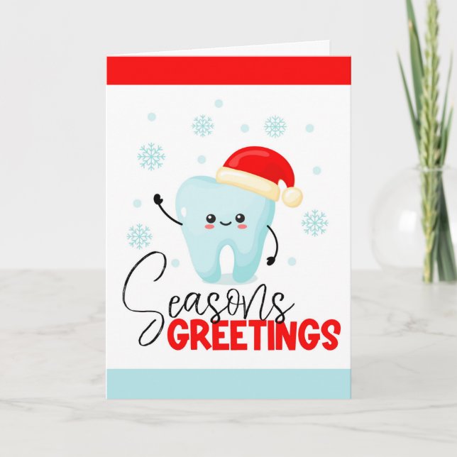 Carte de vacances de cabinet dentaire (Devant)