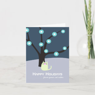 Carte de vacances de Cat Sitter