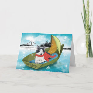 Carte de vacances de chat de Oakland Animal Servic