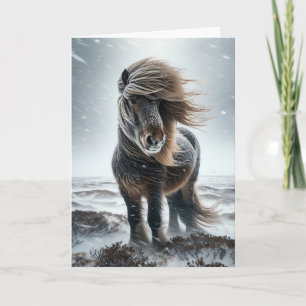 Carte de vacances de Cheval Islandais dans son élé