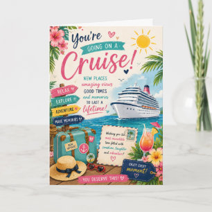 Carte de vacances de croisière – Carte de bon voya