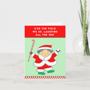 Carte de vacances de hockey sur gazon