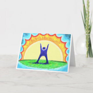 Carte de vacances "de HumanLight heureux"