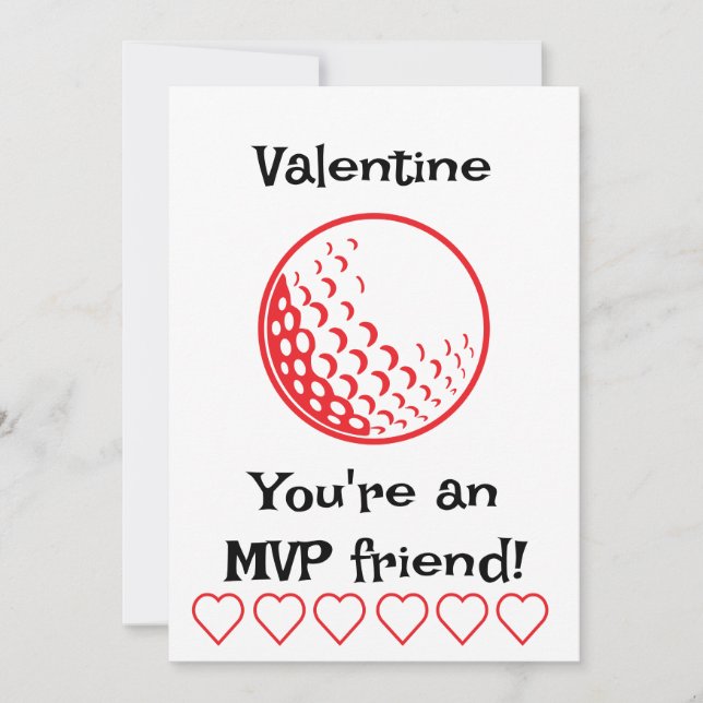 Carte de vacances de la classe MVP Golf Kids (Devant)