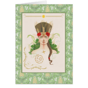 Carte de vacances de la déesse celtique Aine pour