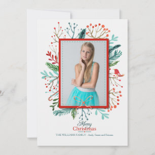 Carte de vacances de la photo cadre de Noël