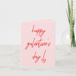 Carte de vacances de la Saint-Valentin Galentine j