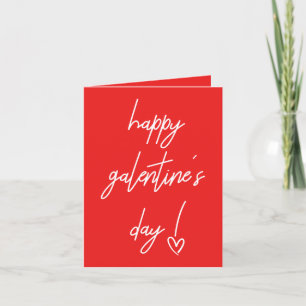 Carte de vacances de la Saint-Valentin Galentine j