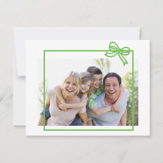 Carte de vacances de Noël à cadre simple (Devant)