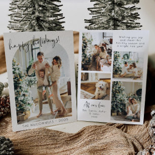 Carte de vacances de Noël avec photo d'architectur