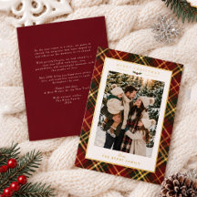 Carte de vacances de Noël avec photo de famille ta