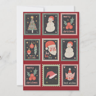 Carte de vacances de Noël classique