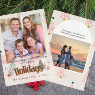 Carte de vacances de Noël de famille ou d'affaires