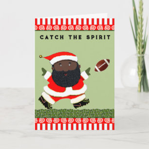 Carte de vacances de Noël de football