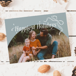 Carte de vacances de Noël de pierre les plus heure