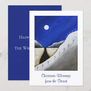 Carte de vacances de Noël du désert