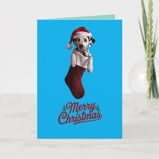 Carte de vacances de Noël en Dalmatie (Devant)