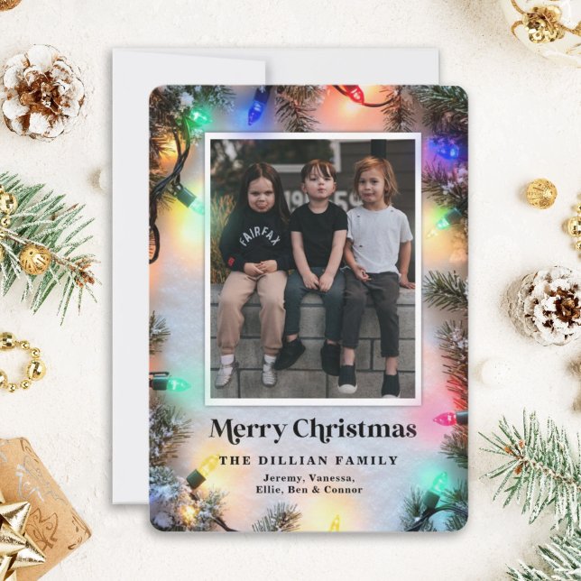 Carte de vacances de Noël Festivités modernes (Créateur téléchargé)