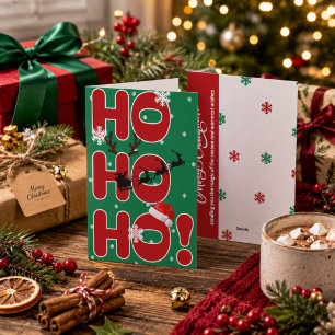 Carte de vacances de Noël Ho Ho Ho