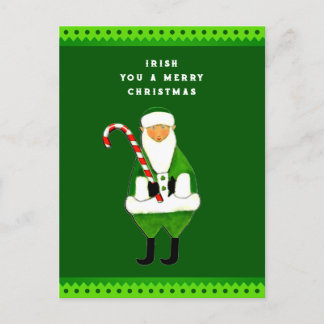 Carte de vacances de Noël irlandaise