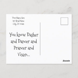 Carte de vacances de Noël Reindeer Market Sauser