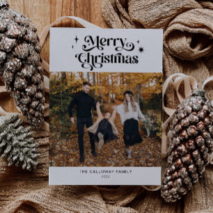 Carte de vacances de Noël Retro