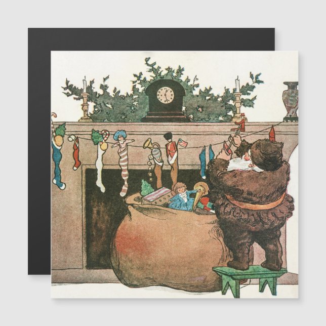 Carte de vacances de Noël vintage (Devant / Derrière)