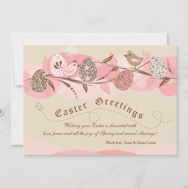 Carte de vacances de Pâques Chicks (Devant)