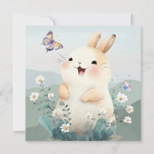 Carte de vacances de Pâques mignonne