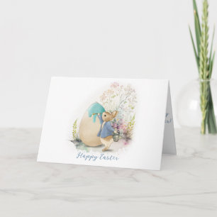 Carte de vacances de Pâques Peter Rabbit