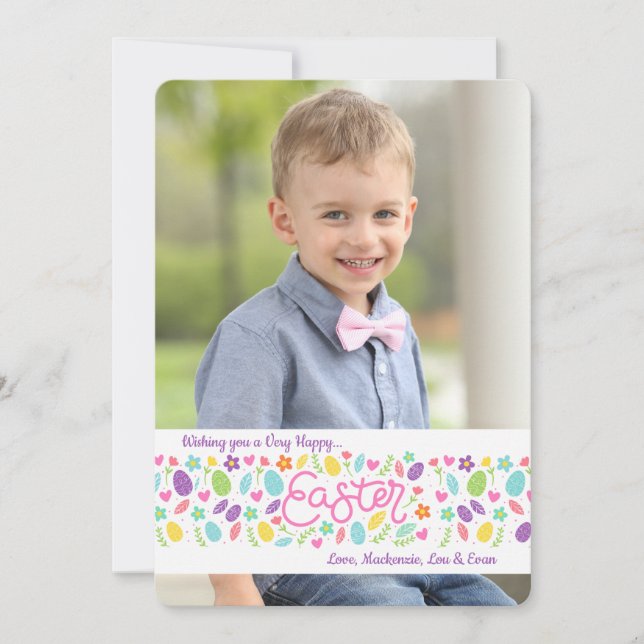 Carte de vacances de photo de la bannière 2 de (Devant)