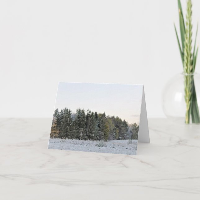 Carte de vacances de première neige (Devant)